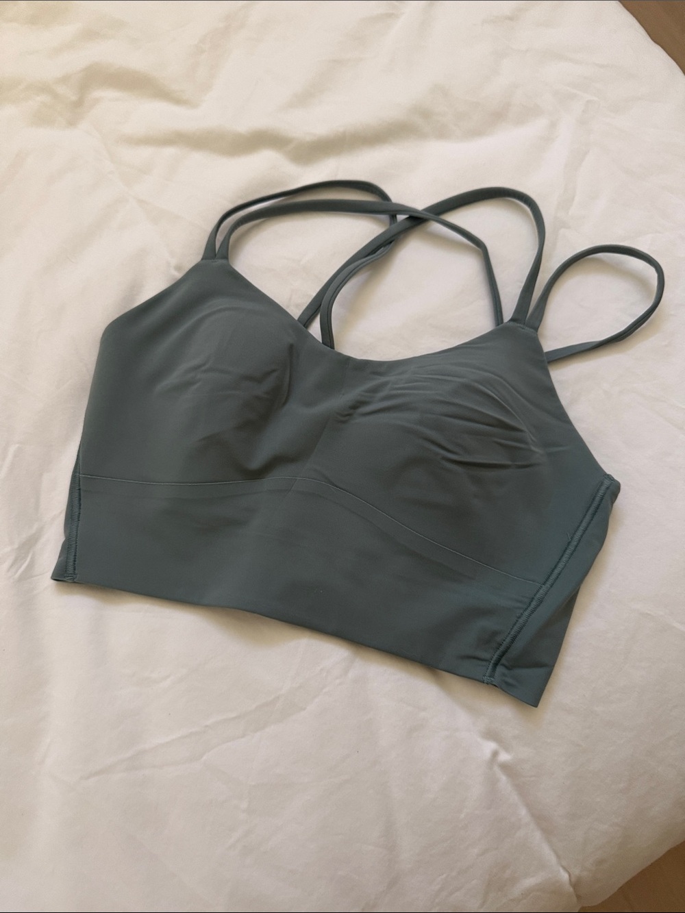 lululemon athletica like a cloud longline bra (crater blue)